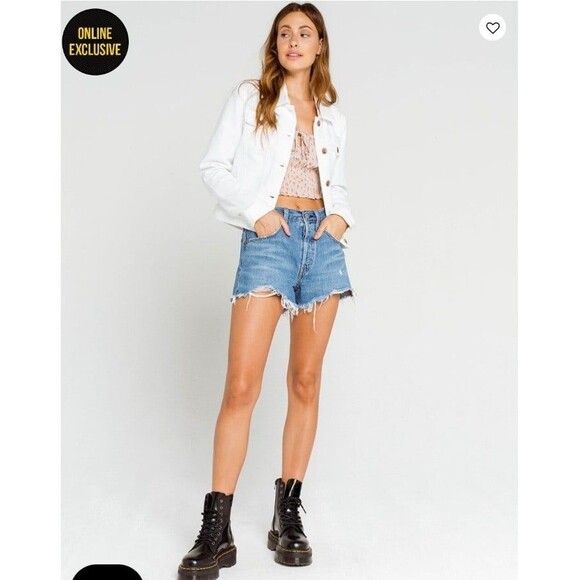 NWOT CiSono white denim jacket - Picture 2 of 11